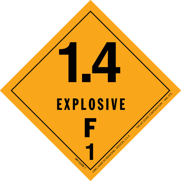 Hazardous Material Explosive Labels | 4