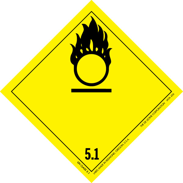 IATA Dangerous Goods Labels 4" x 4" IATA Dangerous Goods Label, Class